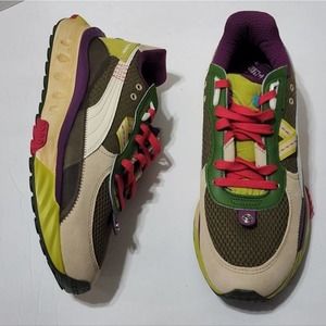 PUMA Wild Rider Last Hunter Sneakers Charcoal Gray-Pale Khaki-Citronelle 8.5‎